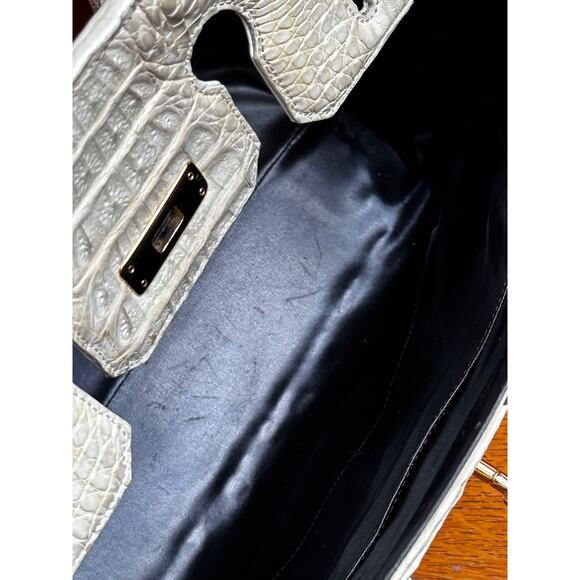 Eileen Kramer Cayman Horned Crocodile purse 35mm - Picture 12 of 16